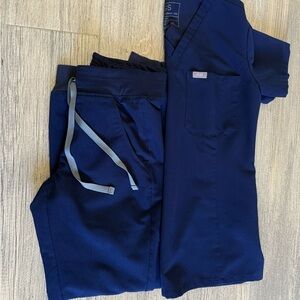 Figs Navy Blue scrub set